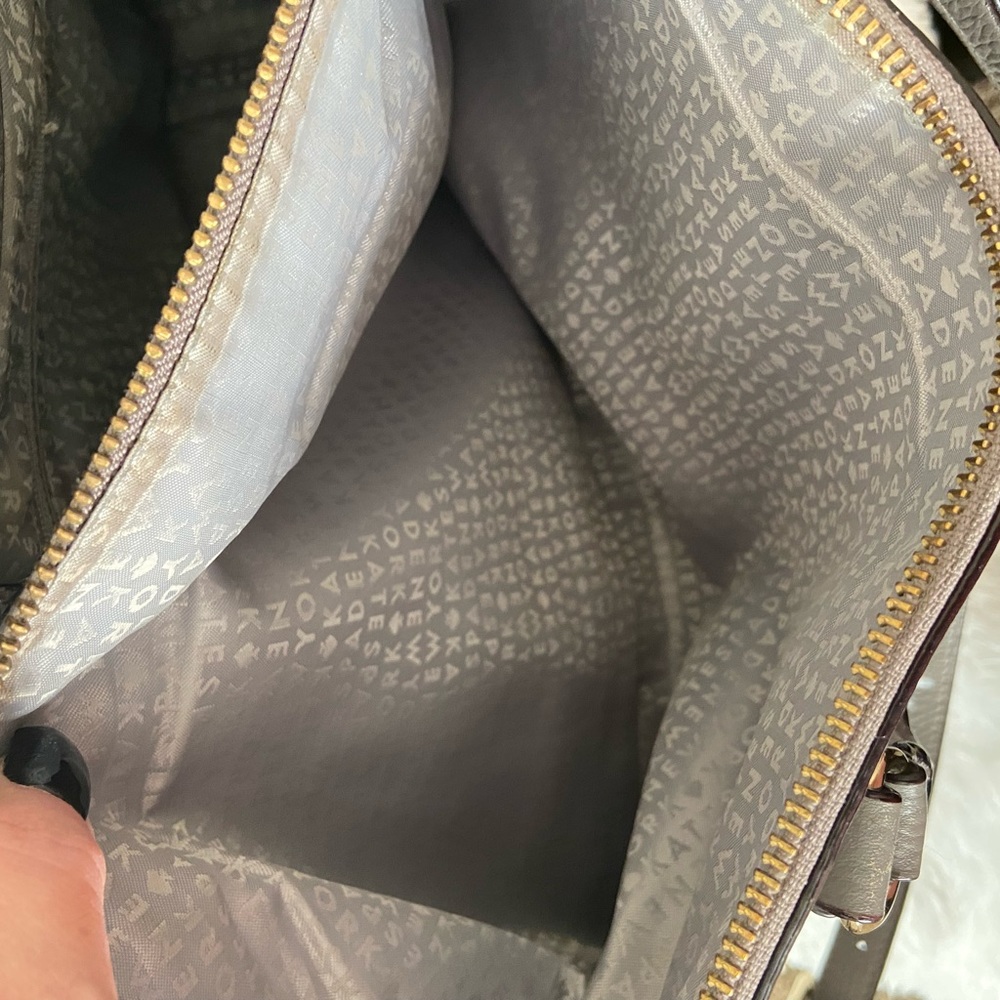 SOLD - KATE SPADE MULBERRY STREET LEIGHANN SATCHEL WITH SHOULDER STRAP - GRAY - Picture 10 of 13